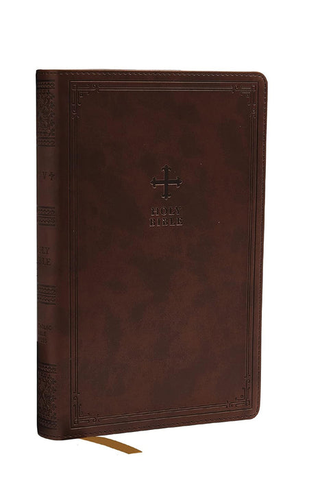 Nrsv, Catholic Bible, Gift Edition, Leathersoft, Brown, Comfort Print: Holy Bible