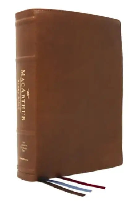 Nasb, MacArthur Study Bible, 2nd Edition, Premium Goatskin Leather, Brown, Premier Collection, Comfort Print: Unleashing God's Truth One Verse at a Ti by John F. MacArthur