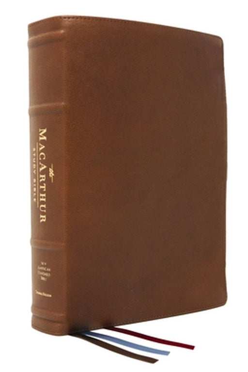 Nasb, MacArthur Study Bible, 2nd Edition, Premium Goatskin Leather, Brown, Premier Collection, Comfort Print: Unleashing God's Truth One Verse at a Ti by John F. MacArthur