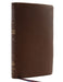 Nkjv, Thinline Reference Bible, Large Print, Premium Goatskin Leather, Brown, Premier Collection, Comfort Print by Thomas Nelson