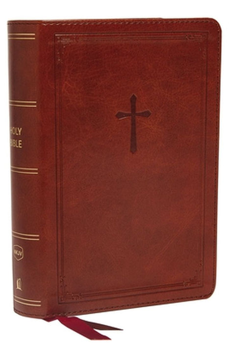 Nkjv, Reference Bible, Compact, Leathersoft, Brown, Red Letter Edition, Comfort Print: Holy Bible, New King James Version