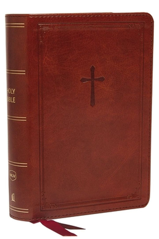 Nkjv, Reference Bible, Compact, Leathersoft, Brown, Red Letter Edition, Comfort Print: Holy Bible, New King James Version