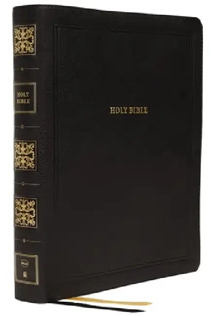 Nkjv, Reference Bible, Wide Margin Large Print, Leathersoft, Black, Red Letter Edition, Comfort Print: Holy Bible, New King James Version