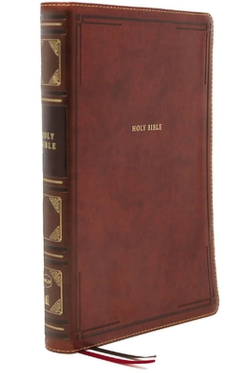 Nkjv, Reference Bible, Super Giant Print, Leathersoft, Brown, Thumb Indexed, Red Letter Edition, Comfort Print: Holy Bible, New King James Version by Thomas Nelson