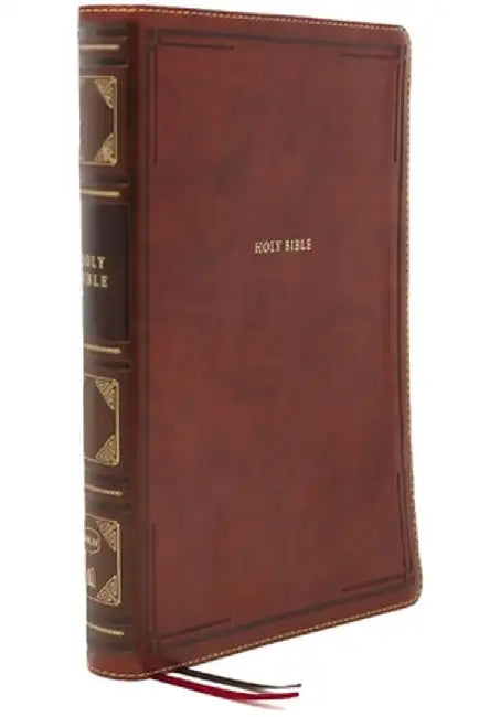 Nkjv, Reference Bible, Center-Column Giant Print, Leathersoft, Brown, Red Letter Edition, Comfort Print: Holy Bible, New King James Version by Thomas Nelson