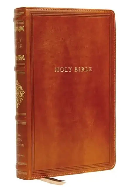 Kjv, Sovereign Collection Bible, Personal Size, Leathersoft, Brown, Thumb Indexed, Red Letter Edition, Comfort Print: Holy Bible, King James Version