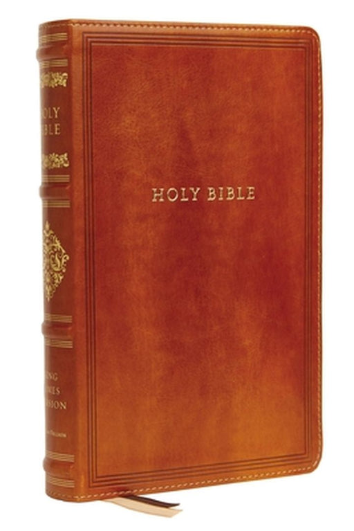 Kjv, Sovereign Collection Bible, Personal Size, Leathersoft, Brown, Thumb Indexed, Red Letter Edition, Comfort Print: Holy Bible, King James Version