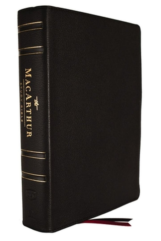 The Nkjv, MacArthur Study Bible, 2nd Edition, Genuine Leather, Black, Comfort Print: Unleashing God's Truth One Verse at a Time by John F. MacArthur