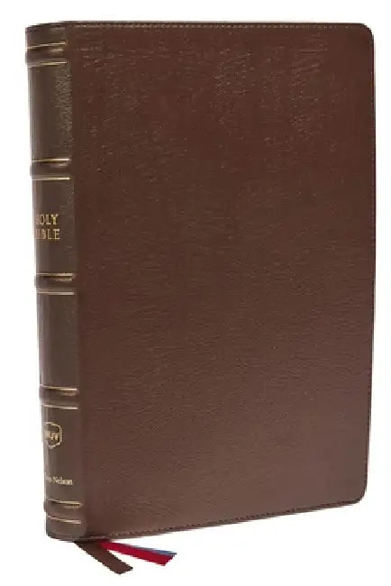 Nkjv, Large Print Verse-By-Verse Reference Bible, MacLaren Series, Genuine Leather, Brown, Comfort Print: Holy Bible, New King James Version by Thomas Nelson