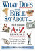 What Does the Bible Say about: The Ultimate A to Z Resource by Thomas Nelson
