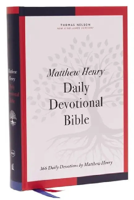 Nkjv, Matthew Henry Daily Devotional Bible, Hardcover, Red Letter, Thumb Indexed, Comfort Print: 366 Daily Devotions by Matthew Henry by Thomas Nelson