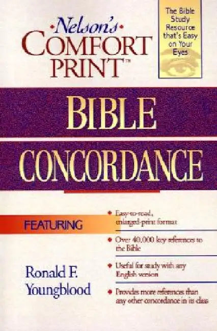 Comfort Print Bible Concordance by Thomas Nelson