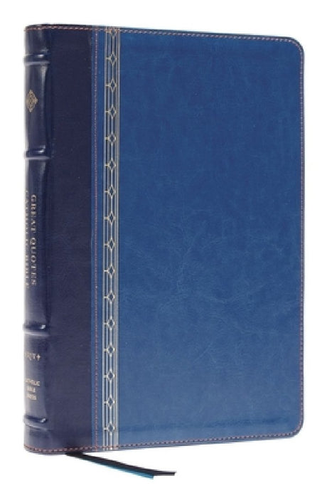 Nrsvce, Great Quotes Catholic Bible, Leathersoft, Blue, Comfort Print: Holy Bible