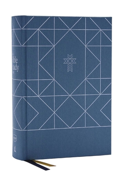 Nkjv, the Bible Study Bible, Cloth Over Board, Blue, Comfort Print: A Study Guide for Every Chapter of the Bible by Sam O'Neal