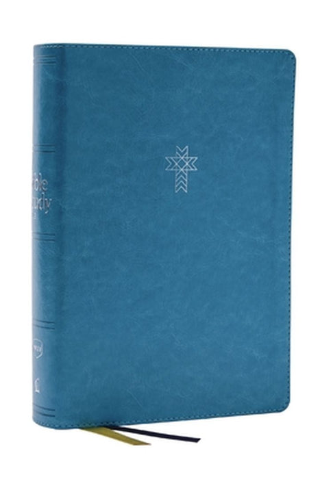 Nkjv, the Bible Study Bible, Leathersoft, Turquoise, Comfort Print: A Study Guide for Every Chapter of the Bible by Sam O'Neal