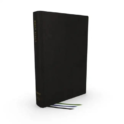 Net Bible, Thinline Large Print, Genuine Leather, Black, Thumb Indexed, Comfort Print: Holy Bible