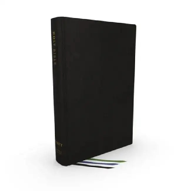 Net Bible, Thinline Large Print, Genuine Leather, Black, Thumb Indexed, Comfort Print: Holy Bible