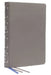 Nkjv, Reference Bible, Classic Verse-By-Verse, Center-Column, Genuine Leather, Gray, Red Letter, Thumb Indexed, Comfort Print: Holy Bible, New King Ja by Thomas Nelson