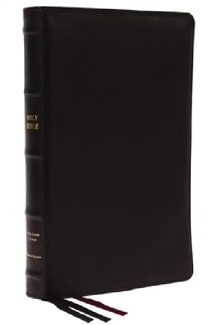 Kjv, Thinline Bible, Large Print, Premium Goatskin Leather, Black, Premier Collection, Red Letter, Comfort Print: Holy Bible, King James Version by Thomas Nelson