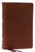 Nkjv End-Of-Verse Reference Bible Personal Size Large Print Premium Goatskin Leather Brown by Thomas Nelson