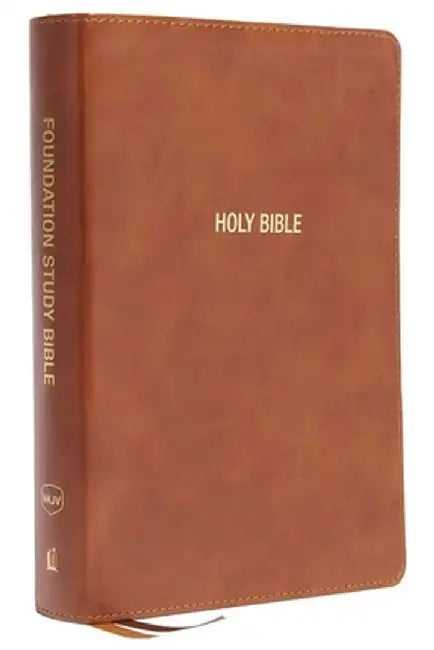 Nkjv, Foundation Study Bible, Large Print, Leathersoft, Brown, Red Letter, Comfort Print: Holy Bible, New King James Version