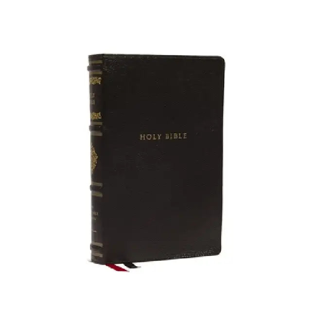 Nkjv, Personal Size Reference Bible, Sovereign Collection, Genuine Leather, Black, Red Letter, Comfort Print: Holy Bible, New King James Version