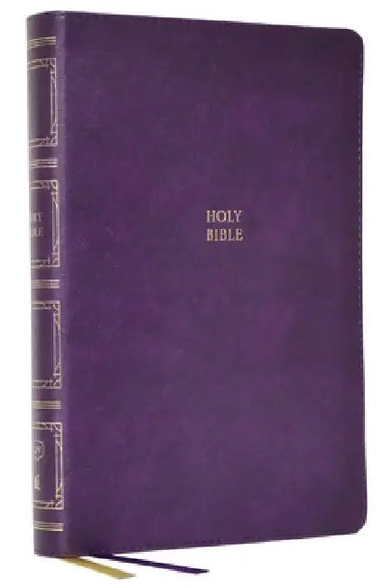 Kjv, Paragraph-Style Large Print Thinline Bible, Leathersoft, Purple, Red Letter, Thumb Indexed, Comfort Print: Holy Bible, King James Version by Thomas Nelson