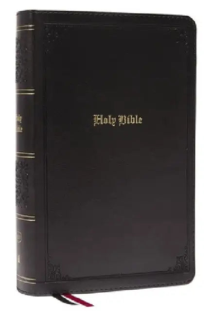 Kjv, End-Of-Verse Reference Bible, Personal Size Large Print, Leathersoft, Black, Red Letter, Thumb Indexed, Comfort Print: Holy Bible, King James Ver by Thomas Nelson