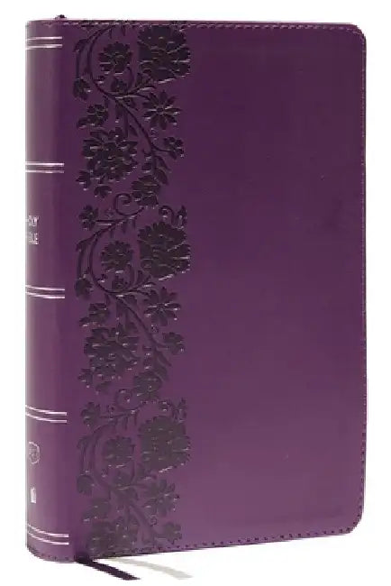 Kjv, End-Of-Verse Reference Bible, Personal Size Large Print, Leathersoft, Purple, Red Letter, Thumb Indexed, Comfort Print: Holy Bible, King James Ve by Thomas Nelson