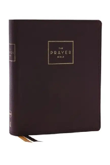 Nkjv, the Prayer Bible, Genuine Leather, Brown, Red Letter, Comfort Print
