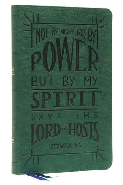 Nkjv, Thinline Youth Edition Bible, Verse Art Cover Collection, Leathersoft, Green, Red Letter, Comfort Print: Holy Bible, New King James Version by Thomas Nelson