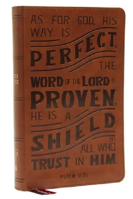 Nkjv, Personal Size Reference Bible, Verse Art Cover Collection, Leathersoft, Tan, Red Letter, Comfort Print: Holy Bible, New King James Version by Thomas Nelson