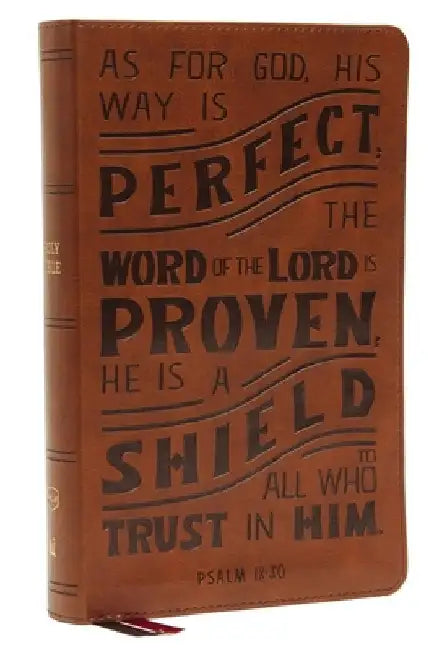 Nkjv, Personal Size Reference Bible, Verse Art Cover Collection, Leathersoft, Tan, Red Letter, Thumb Indexed, Comfort Print: Holy Bible, New King Jame by Thomas Nelson