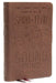 Nkjv, Personal Size Reference Bible, Verse Art Cover Collection, Genuine Leather, Brown, Red Letter, Comfort Print: Holy Bible, New King James Version by Thomas Nelson