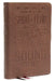 Nkjv, Personal Size Reference Bible, Verse Art Cover Collection, Genuine Leather, Brown, Red Letter, Thumb Indexed, Comfort Print: Holy Bible, New Kin by Thomas Nelson