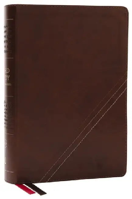 Nkjv, Word Study Reference Bible, Leathersoft, Brown, Red Letter, Thumb Indexed, Comfort Print: 2,000 Keywords That Unlock the Meaning of the Bible by Thomas Nelson