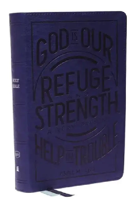 KJV Holy Bible: Personal Size with Cross References, Blue Leathersoft, Red Letter, Comfort Print: King James Version (Verse Art Cover Collection) by Thomas Nelson