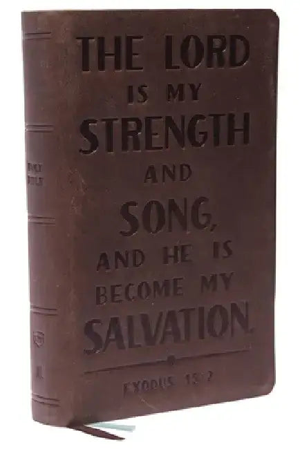 Kjv, Personal Size Reference Bible, Verse Art Cover Collection, Genuine Leather, Brown, Red Letter, Comfort Print: Holy Bible, King James Version by Thomas Nelson