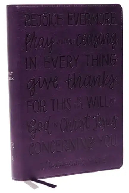 Kjv, Giant Print Center-Column Reference Bible, Verse Art Cover Collection, Leathersoft, Purple, Red Letter, Comfort Print: Holy Bible, King James Ver by Thomas Nelson