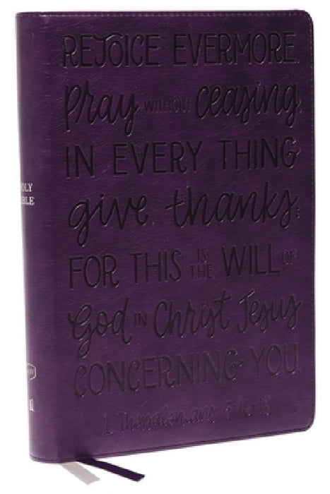 Kjv, Giant Print Center-Column Reference Bible, Verse Art Cover Collection, Leathersoft, Purple, Red Letter, Comfort Print: Holy Bible, King James Ver