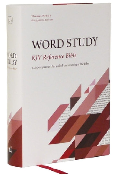 Kjv, Word Study Reference Bible, Hardcover, Red Letter, Thumb Indexed, Comfort Print: 2,000 Keywords That Unlock the Meaning of the Bible