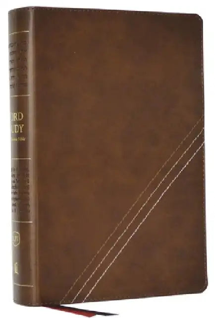 Kjv, Word Study Reference Bible, Leathersoft, Brown, Red Letter, Thumb Indexed, Comfort Print: 2,000 Keywords That Unlock the Meaning of the Bible by Thomas Nelson
