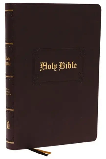 Kjv, Large Print Center-Column Reference Bible, Leathersoft, Brown, Red Letter, Thumb Indexed, Comfort Print: Holy Bible, King James Version by Thomas Nelson