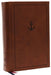 Nkjv, Interleaved Bible, Journal Edition, Leathersoft Over Board, Brown, Red Letter, Comfort Print: The Ultimate Bible Journaling Experience by Thomas Nelson