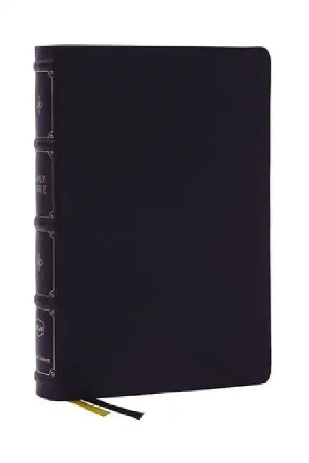 Nkjv, Large Print Thinline Reference Bible, Blue Letter, MacLaren Series, Leathersoft, Black, Thumb Indexed, Comfort Print: Holy Bible, New King James by Thomas Nelson