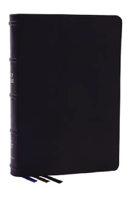 Nkjv, Large Print Thinline Reference Bible, Blue Letter, MacLaren Series, Genuine Leather, Black, Comfort Print: Holy Bible, New King James Version by Thomas Nelson