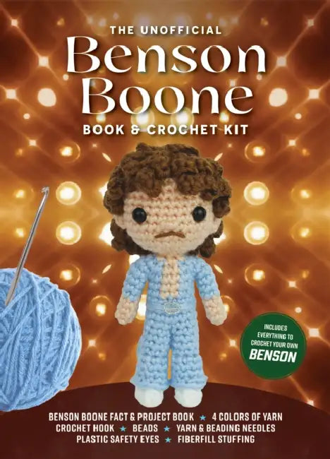 Unofficial Benson Boone Book and Crochet Kit: Includes Everything to Crochet Your Own Benson - Benson Boone Fact & Project Book, 4 Colors of Yarn, Crochet Hook, Beads, Yarn & Beading Needles, Plastic Safety Eyes, Fiberfill Stuffing by Kati Galusz