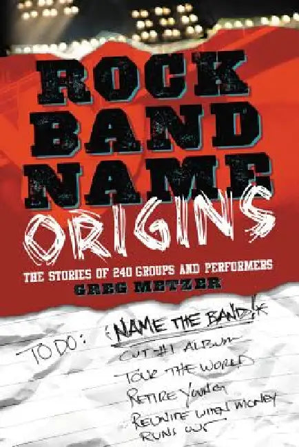 Rock Band Name Origins: The Stories of 240 Groups and Performers by Greg Metzer