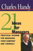 21 Ideas for Managers: Practical Wisdom for Managing Your Company and Yourself by Charles Handy