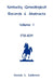 Kentucky Genealogical Records & Abstracts, Volume 1: 1781-1839 by Sherida K. Eddlemon